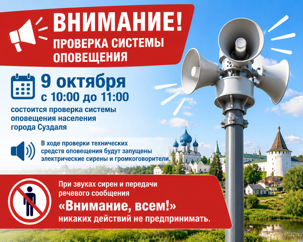 Внимание! Проверка системы оповещения