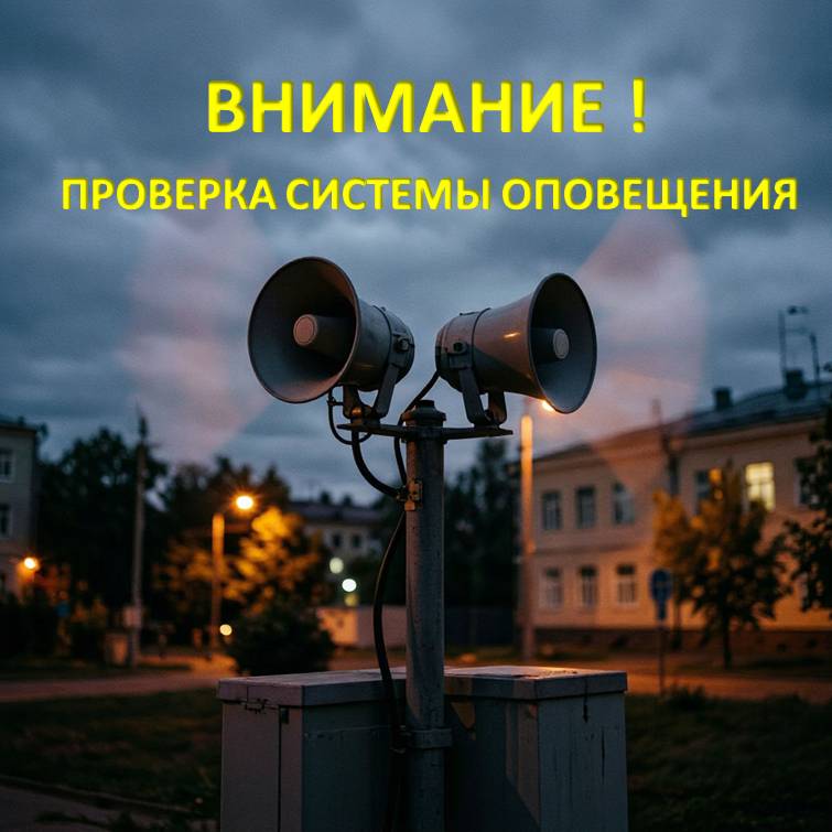 Внимание! Проверка системы оповещения!